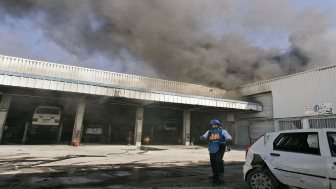 Kantor perwakilan PBB atau UN di Gaza City