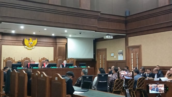 Suasana sidang kasus korupsi Syahrul Yasin Limpo di Pengadilan Tipikor pada PN Jakarta Pusat