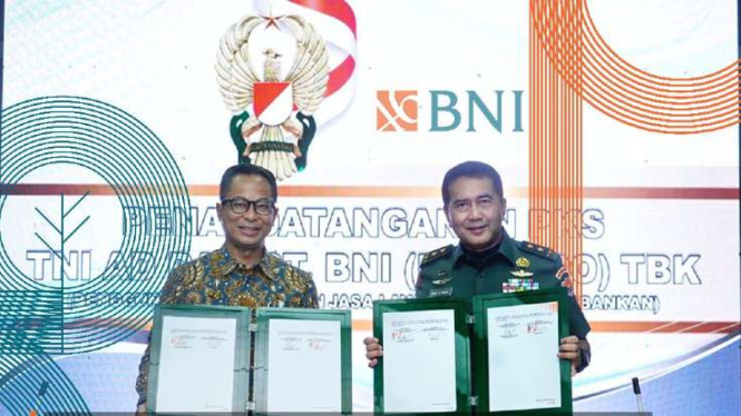 BNI kerja sama dengan TNI AD.