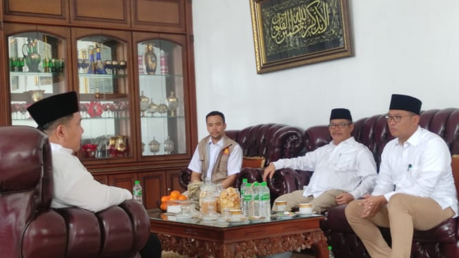 Ketua DPD Gerindra Jawa Tengah Sudaryono sowan ke Ketua NU Klaten