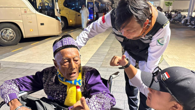 Mbah Bardan, jemaah haji asal Lampung Utara