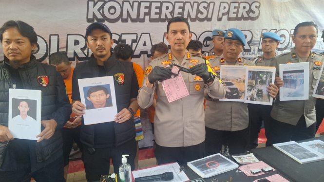 Komplotan begal mobil di Kota Bogor ditangkap polisi. Muhammad AR/VIVA