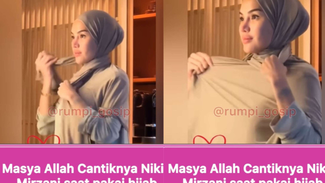 Nikita Mirzani Menggunakan Hijab
