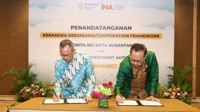 Otorita IKN dan Indonesia Investment Authority (INA) teken kerangka kerja sama