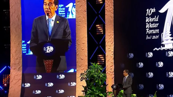 Presiden Jokowi dalam pembukaan World Water Forum (WWF) ke-10 di Bali