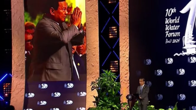 Presiden Jokowi dalam pembukaan World Water Forum (WWF) ke-10 di Bali