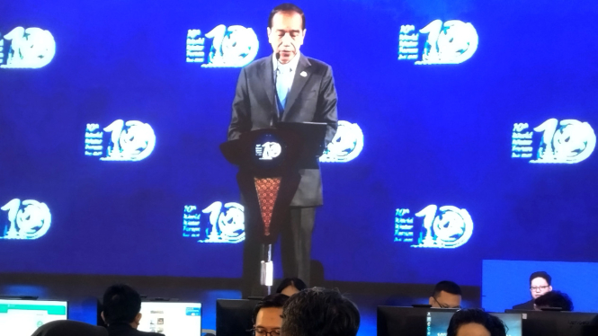 Presiden RI Joko Widodo saat membuka Forum Air Sedunia ke-20