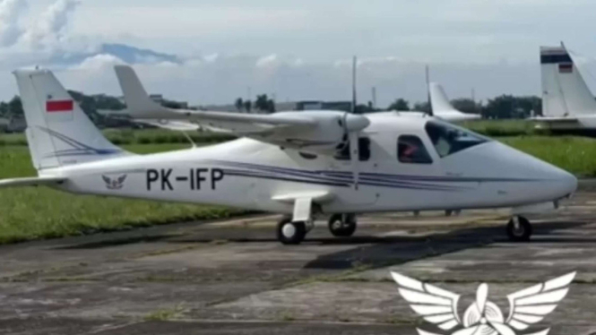 Pesawat Tecnam P2006T PK-IFP yang jatuh di BSD