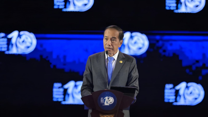 Presiden Jokowi di acara World Water Forum ke-10 di Bali