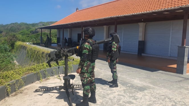 Penampakan Rudal Chiron Kopasgat TNI AU Jaga Wilayah Udara Bali saat WWF