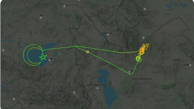 Drone Canggih Turki Gambar Lambang Negara Setelah Misi Selesai (Doc: X)