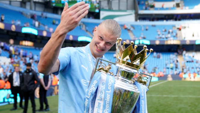 Penyerang Manchester City, Erling Haaland