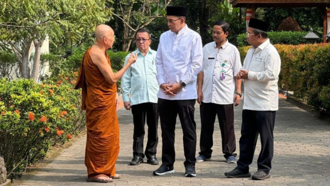 Majelis Hukama Muslimin Indonesia Sambangi Banthe Pannavaro Jelang Waisak