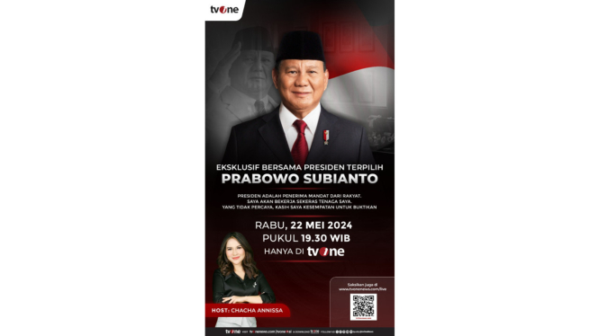 Wawancara eksklusif tvOne bersama presiden terpilih Prabowo Subianto