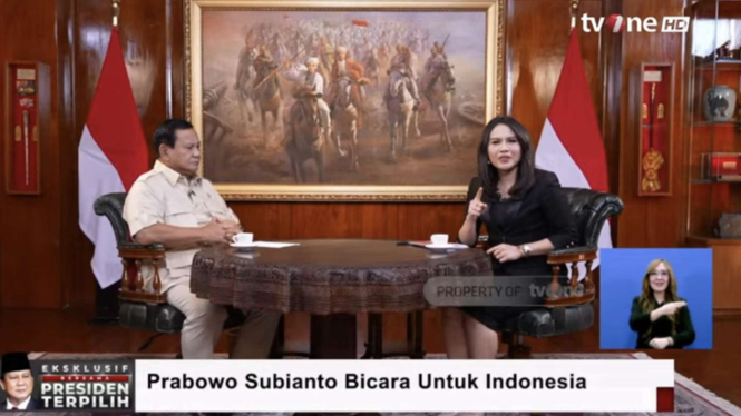  Wawancara Khusus Presiden Terpilih Prabowo Subianto dengan tvOne