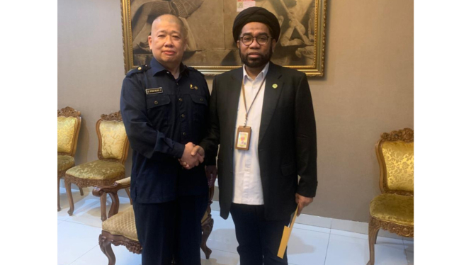 Ketua Umum PITI Ipong Hembing Putra bertemu dengan Ali Mochtar Ngabalin
