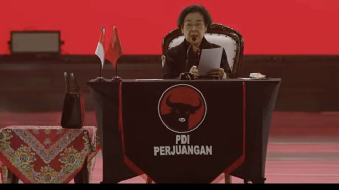 Megawati Soekarnoputri di Rakernas ke-V PDIP
