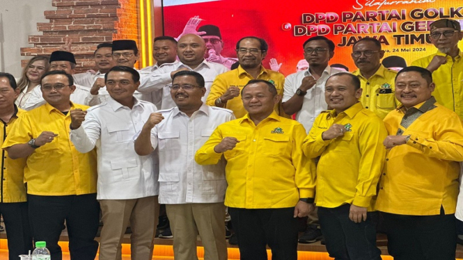 Ketua DPD Golkar dan Gerindra Jatim bertemu bahas Pilwakot Surabaya