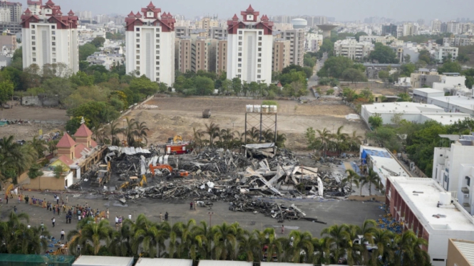 Taman Hiburan di India Kebakaran (Doc: AP Photo/Ajit Solanki)