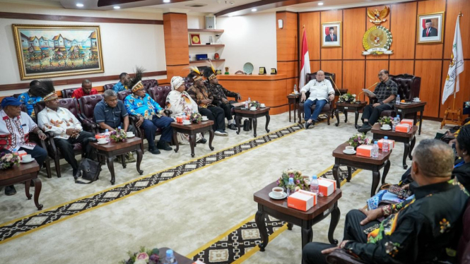 Asosiasi Majelis Rakyat Papua (MRP) sampaikan aspirasi ke Kantor DPD RI