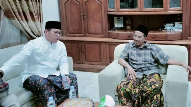 Ketua DPD Gerindra Jateng Sudaryono dan Ketua NU Jepara KH Charis Rahman