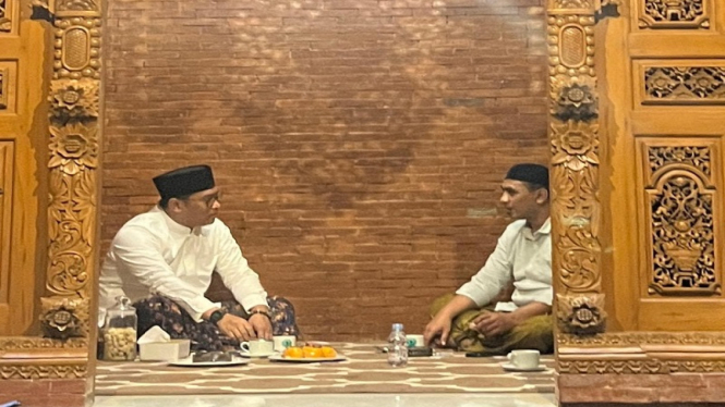 Ketua DPD Gerindra Sudaryono bersama mantan Wagub Jateng Taj Yasin (Gus Yasin)