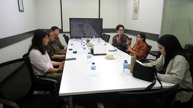 Kunjungan inDrive ke kantor redaksi VIVA.co.id di Kawasan Industri Pulogadung, Jakarta, Rabu, 29 Mei 2024.