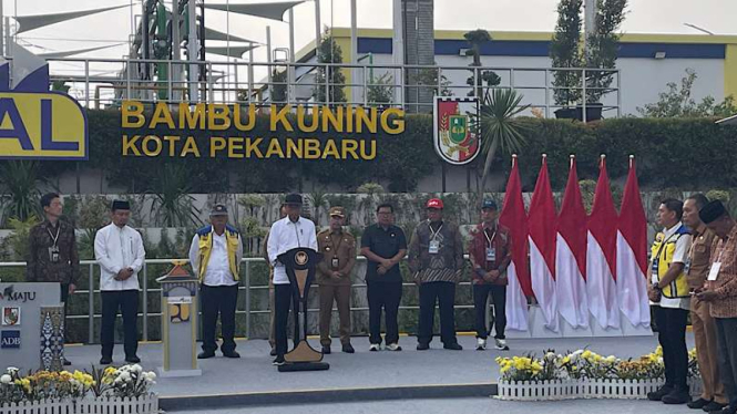 Presiden Jokowi Resmikan Sistem Pengelolaan Air Limbah Domestik Terpadu di Riau