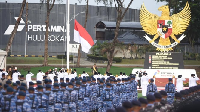 Jokowi pimpin upacara peringatan Hari Lahir Pancasila