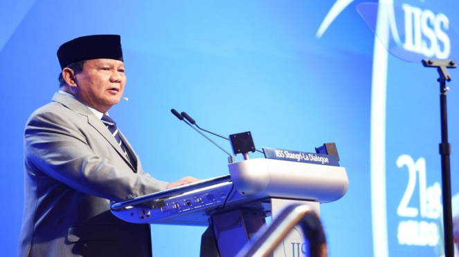 Ministro da Defesa, Prabowo Subianto, no IISS Shangri-La Dialogue 2024, Cingapura