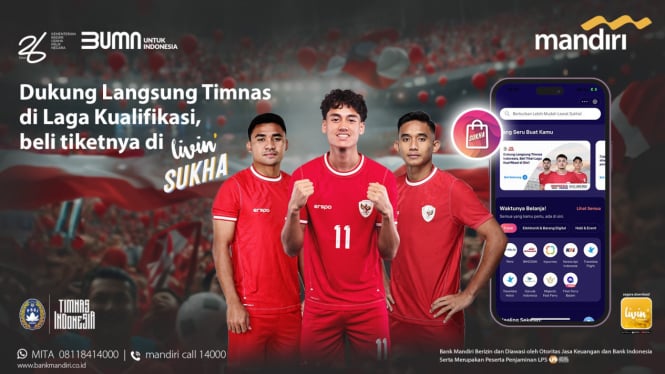 Bank Mandiri resmi mengumumkan penjualan tiket pertandingan Timnas Garuda