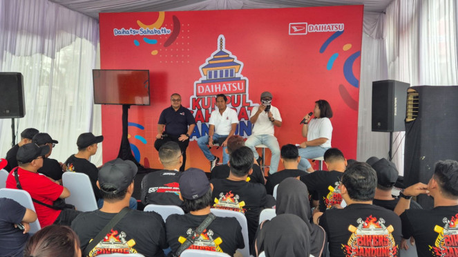 Komunitas roda dua Bandung pada talk show SEVA