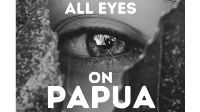 Poster AI All Eyes on Papua