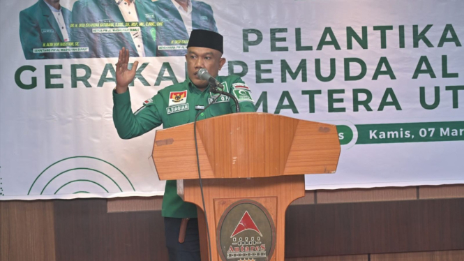 Ketua Umum PP Gerakan Pemuda Al Washliyah (PP GPA) H Aminullah Siagian