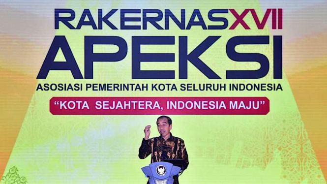 Presiden Jokowi Resmikan Pembukaan Rakernas Apeksi ke-XVII Tahun 2024