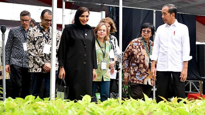 Presiden Joko Widodo (Jokowi) di Persemaian Mentawir Kalimantan Timur