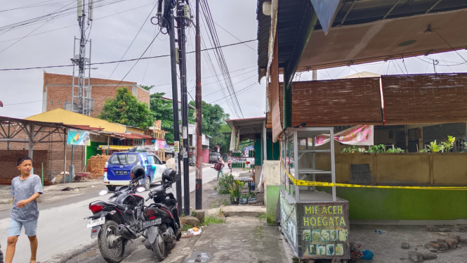 Lokasi warung Mie Aceh korban.(istimewa/VIVA)