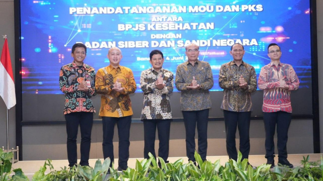 Penandatanganan MoU BPJS Kesehatan dengan BSSN