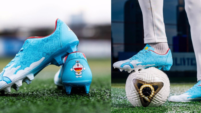 Sepatu bola doraemon