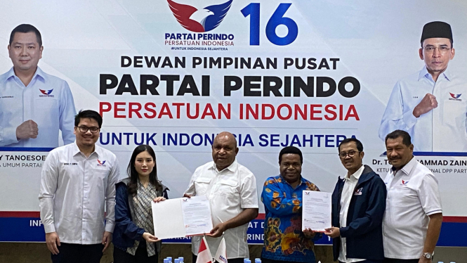 Partai Perindo resmi memberikan dukungan kepada cagub dan cawagub Papua Pegunungan