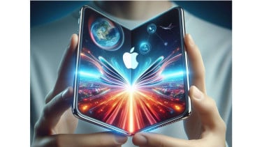 Ilustrasi iPhone Fold.