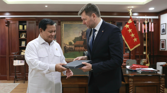 Menteri Pertahanan Prabowo Subianto bertemu Dubes Eslovaquia untuk Indonesia