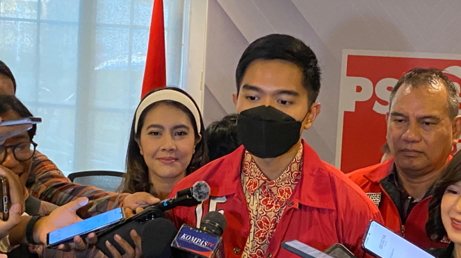 Kaesang Pangarep del DPP PSI, Yakarta Pusat