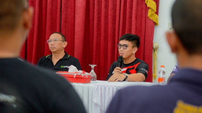 Konferensi pers Kejurnas Sumut Rally 2024.(istimewa/VIVA)