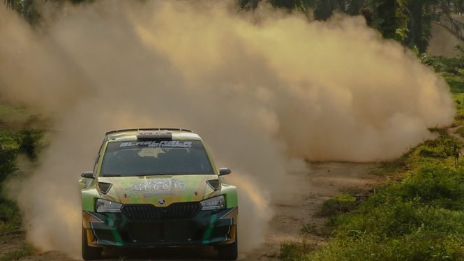 Bla Bla Bla Motorsport, Musa Rajekshah di Kejurnas Sumut Rally 2024.(dok Ijeck)