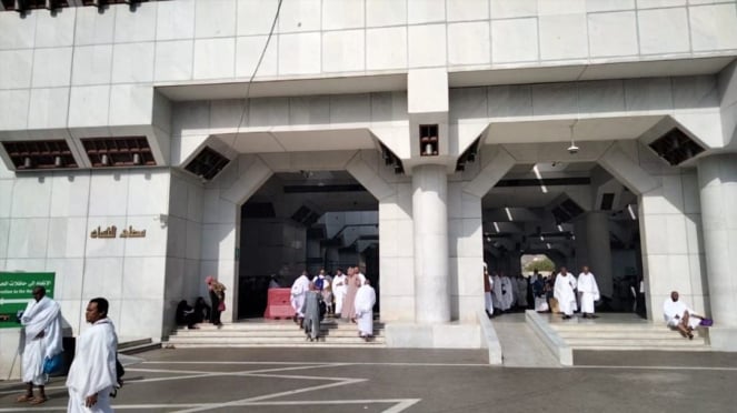 Suasana di dalam Masjid Aisyah, Mekah