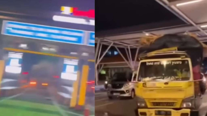 Viral Aksi Bule Bawa Kabur Truk Ke Arah Bandara Terobos Pintu Tol Hingga Tabrak Pengendara 5080