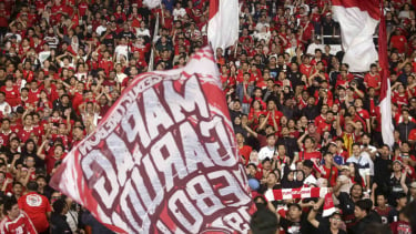 Supporter Timnas Indonesia vs Filipina Di Kuualifikasi Piala Dunia