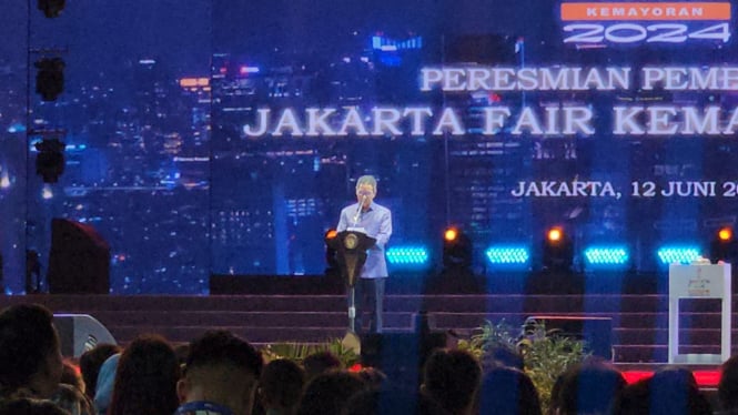Pj Gubernur DKI Jakarta Heru Budi Hartono di Jakarta Fair Kemayoran 2024