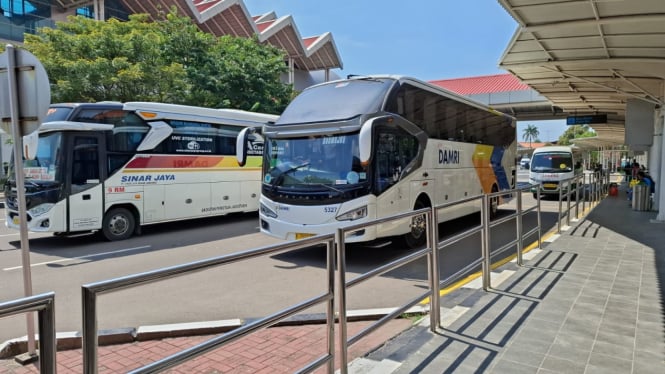 Layanan moda transportasi darat di lokasi terbaru, Terminal 1B, Bandara Soetta.